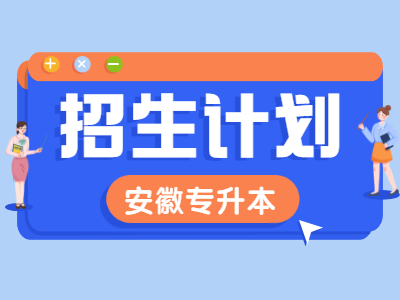 2021年安徽统招专升本艺术类专业招生计划表