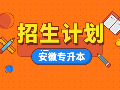 安徽专升本招生计划