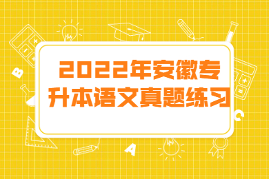 2022年安徽专升本语文真题练习
