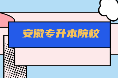 2022年安徽统招专升本院校有哪些？