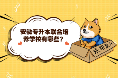 安徽专升本联合培养学校有哪些？