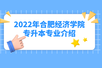 2022年合肥经济学院专升本专业介绍