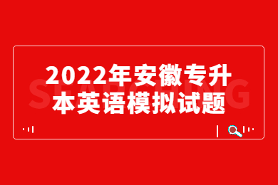 2022年安徽专升本英语模拟试题