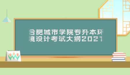 合肥城市学院专升本环境设计考试大纲2021.png