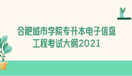 合肥城市学院专升本电子信息工程考试大纲2021.png