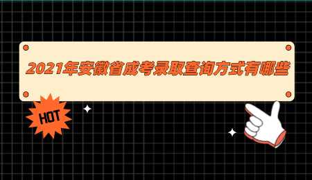 2021年安徽省成考录取查询方式有哪些.png