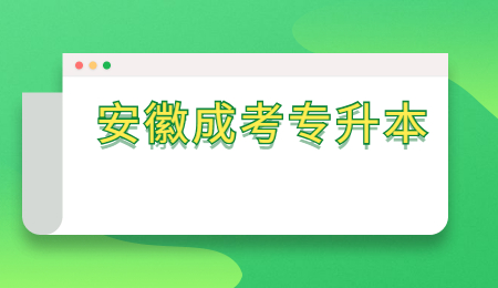安徽成考专升本