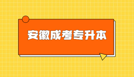 安徽成考专升本