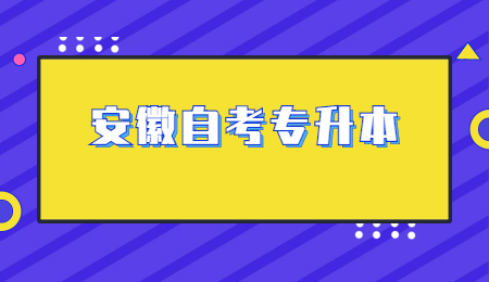 安徽自考专升本
