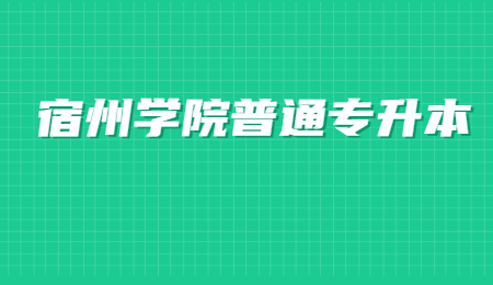 宿州学院普通专升本