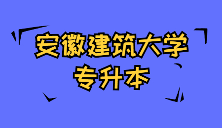安徽建筑大学专升本