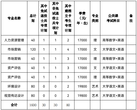 合肥城市学院专升本