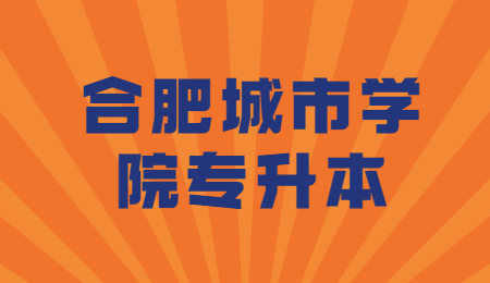 合肥城市学院专升本