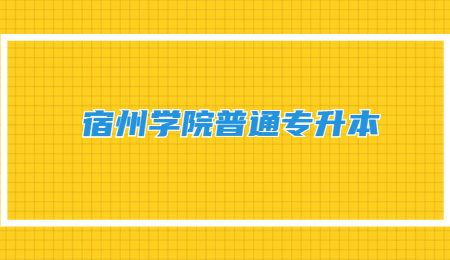宿州学院普通专升本