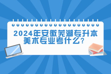 2024年安徽芜湖专升本美术专业考什么？