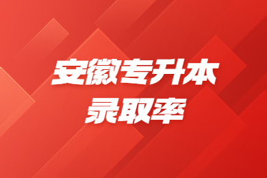2024年安徽专升本录取率